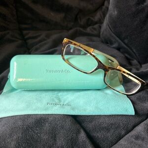 Tiffany Eyeglasses + T&Co. Hard Case + T & Co. lens cloth ✨Authentic✨